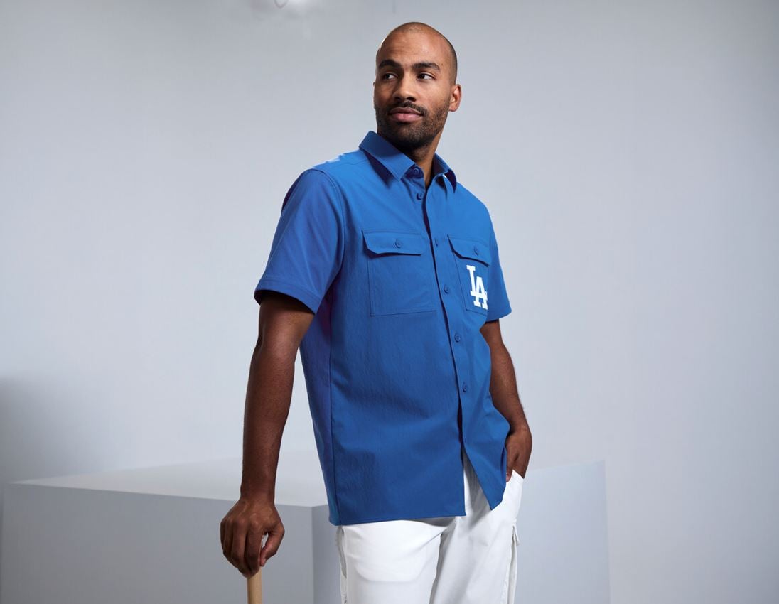 Clothing: MLB™ Work shirt short sleeved + LA blue 1