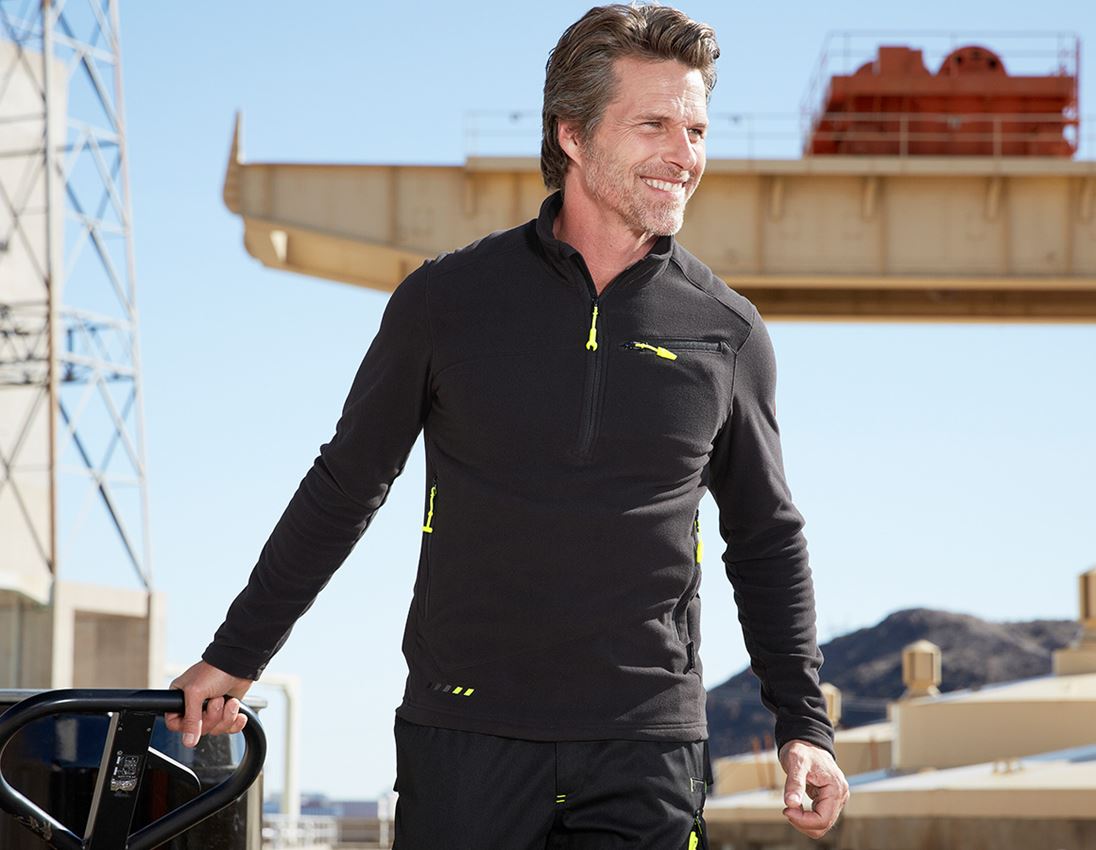 Shirts, Pullover & more: Fleece troyer e.s.motion 2020 + black