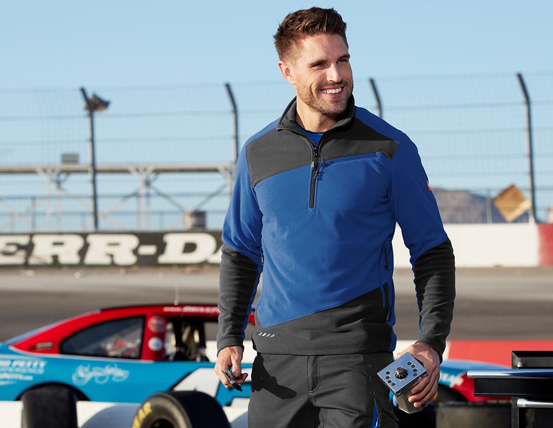 Shirts, Pullover & more: Fleece troyer e.s.motion 2020 + gentianblue/graphite