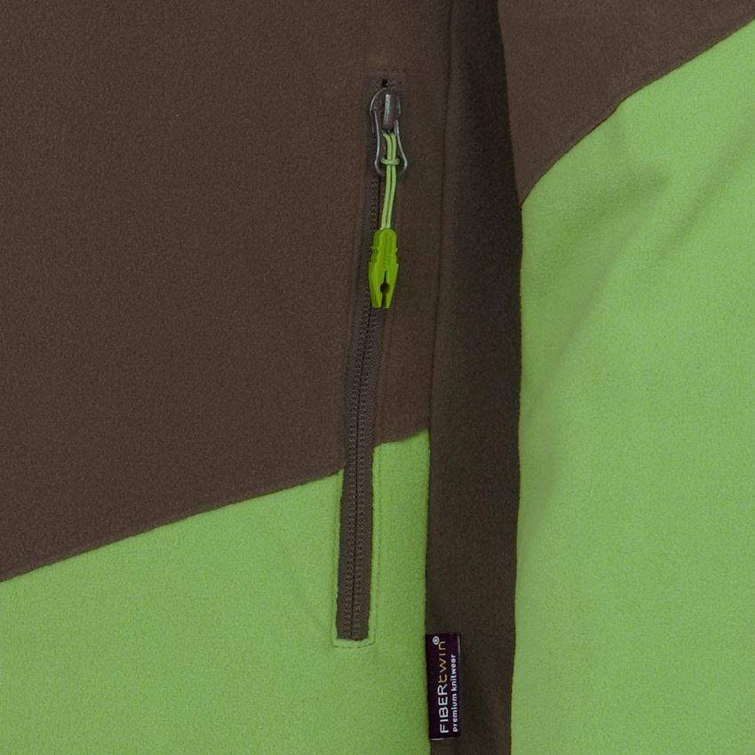 Shirts, Pullover & more: Fleece troyer e.s.motion 2020 + chestnut/seagreen 2