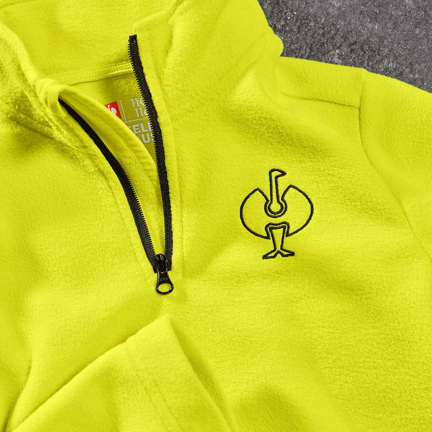 Clothing: Fleece troyer e.s.trail, children's + acid yellow/black 2