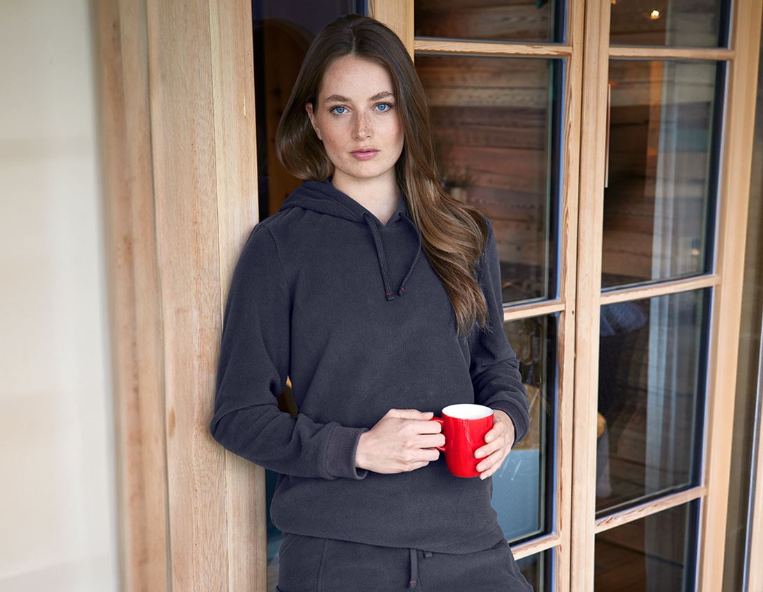 Shirts, Pullover & more: e.s. Fleece Hoody, ladies' + navy