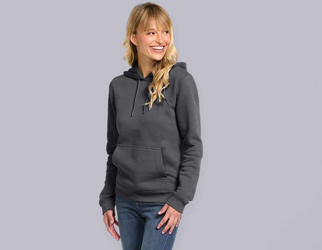 Topics: e.s. Hoody-sweatshirt poly cotton, ladies' + anthracite
