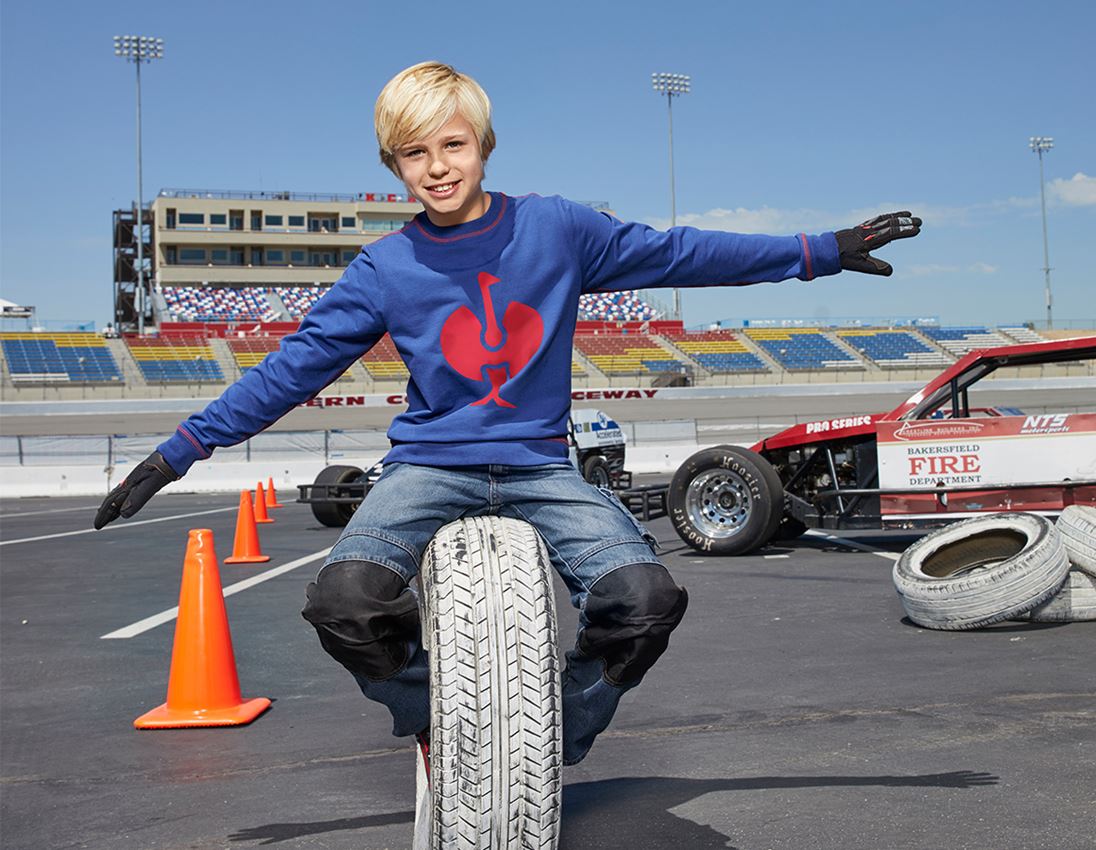 Large gifts: SET: Hoody + sweatshirt e.s.motion 2020, children + royalblue/fiery red