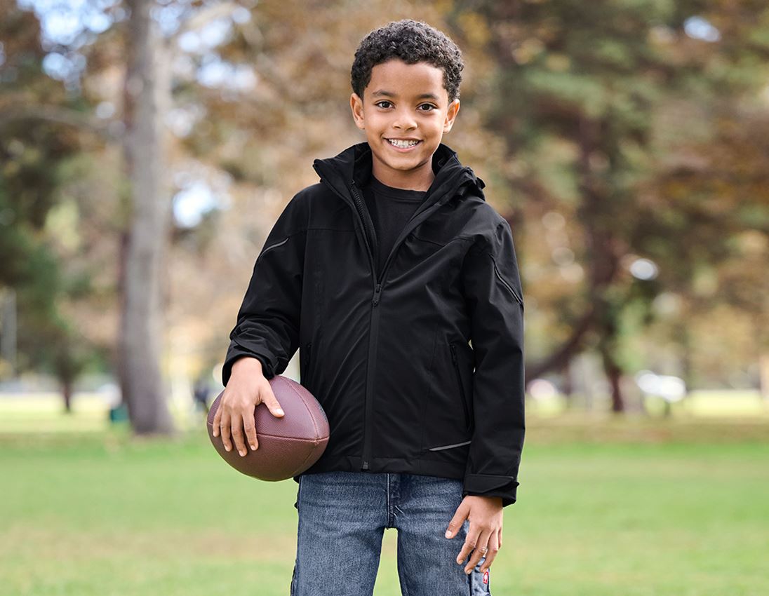 Jackets: 3 in 1 functional jacket e.s.vision, children's + black