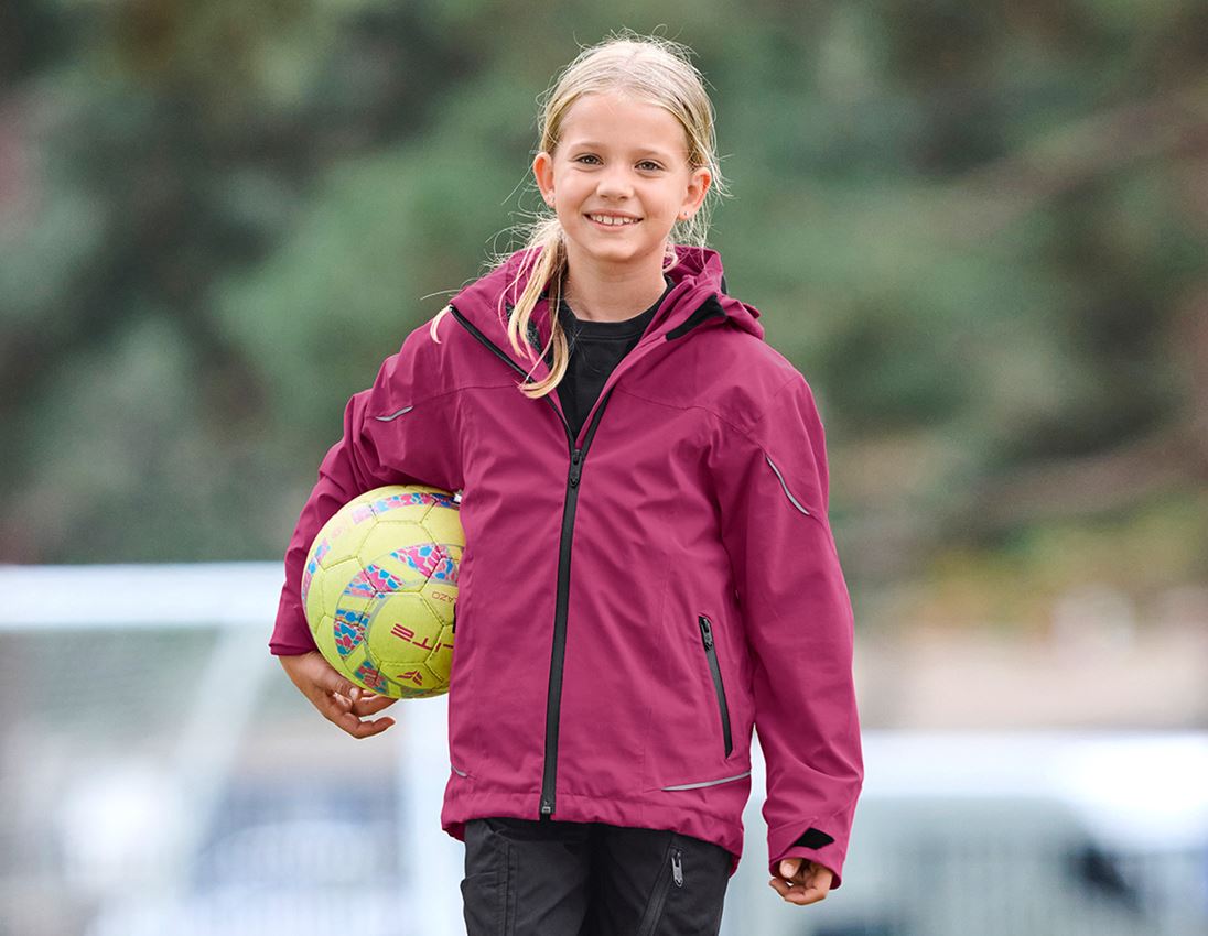 Jackets: 3 in 1 functional jacket e.s.vision, children's + berry