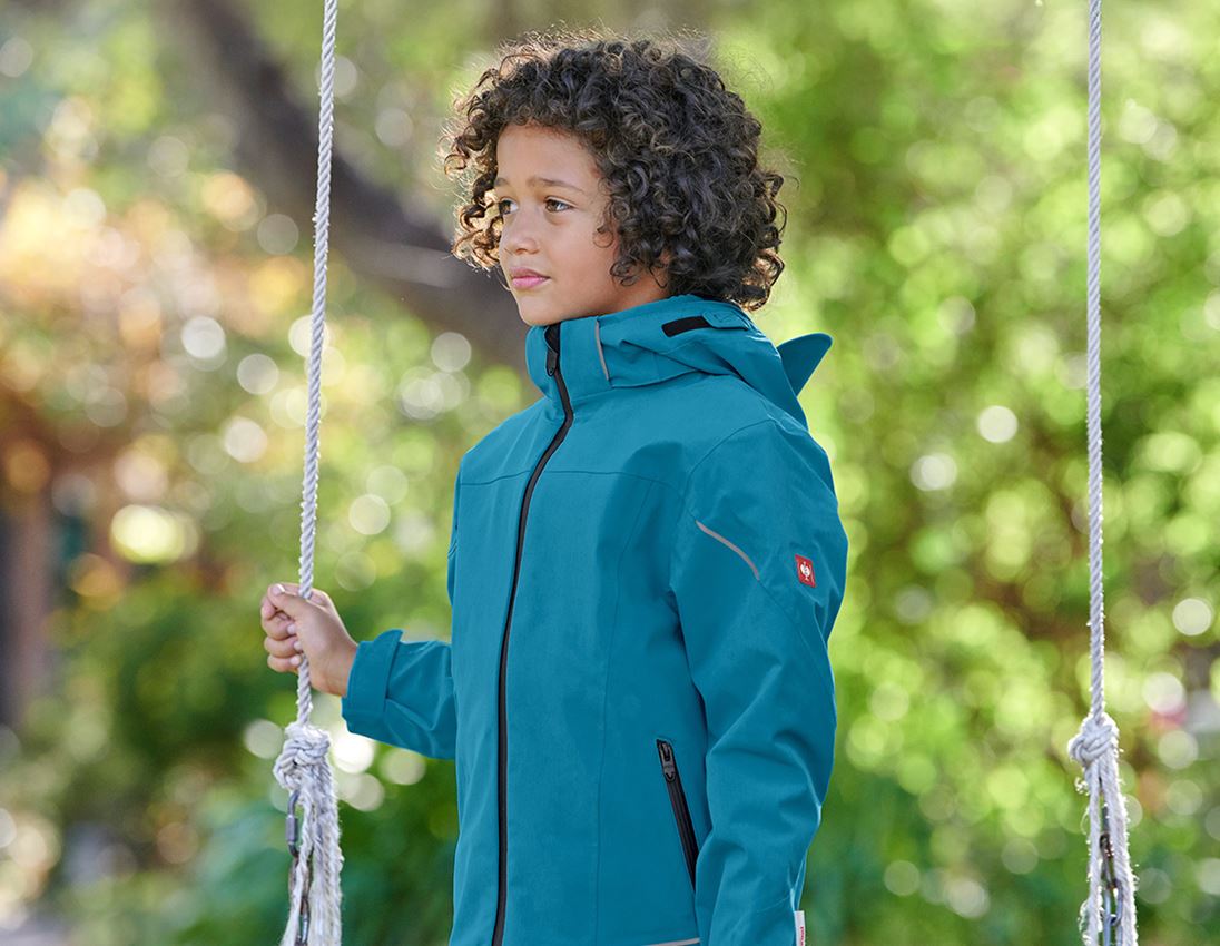 Jackets: 3 in 1 functional jacket e.s.vision, children's + dark petrol 1