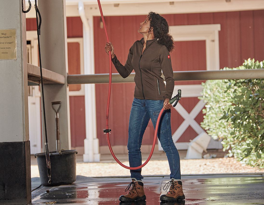 Work Jackets: 3 in 1 functional jacket e.s.vision, ladies' + chestnut 1