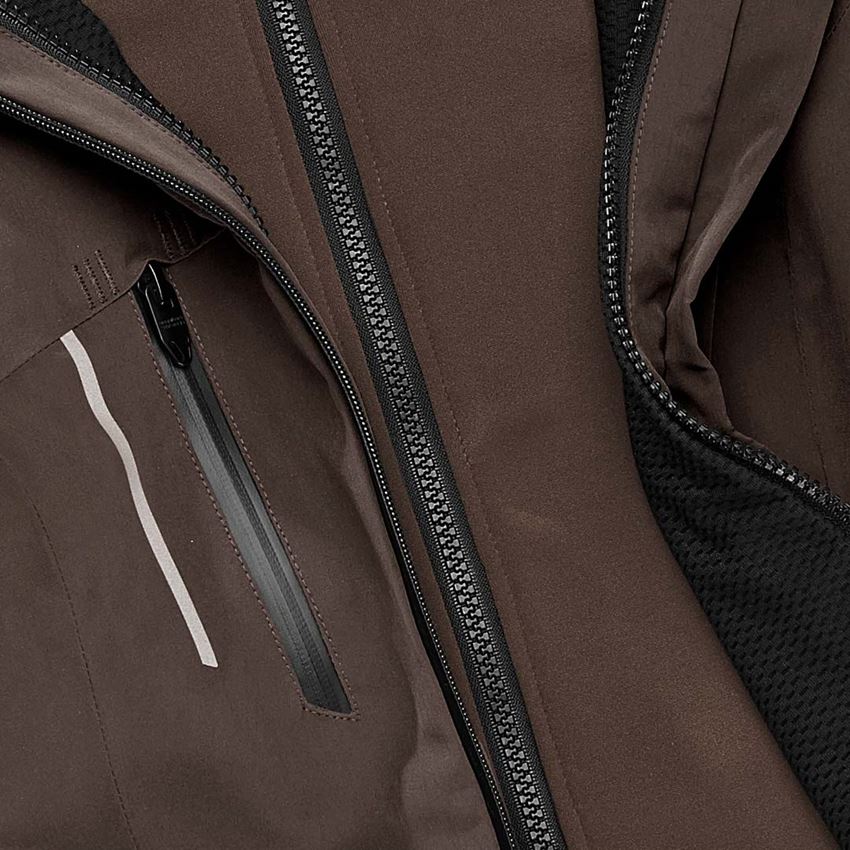 Work Jackets: 3 in 1 functional jacket e.s.vision, ladies' + chestnut 2