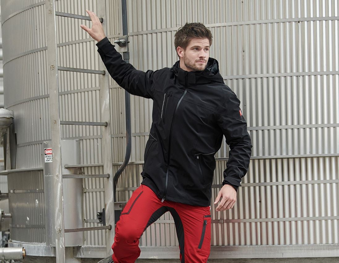 Work Jackets: 3 in 1 functional jacket e.s.vision, men's + black