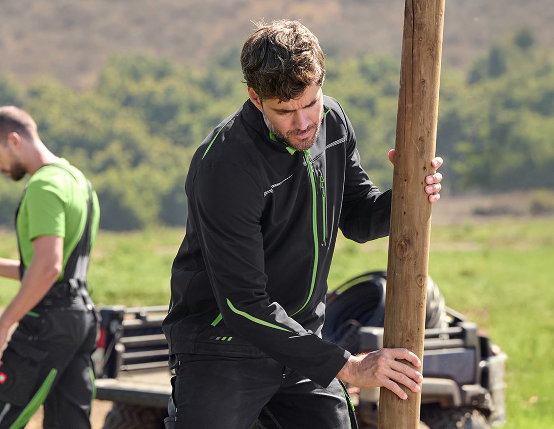 Topics: Softshell jacket e.s.motion 2020 + black/seagreen 1