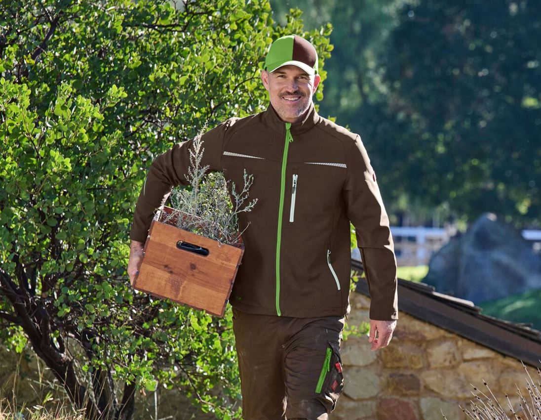 Work Jackets: Softshell jacket e.s.motion 2020 + chestnut/seagreen 1