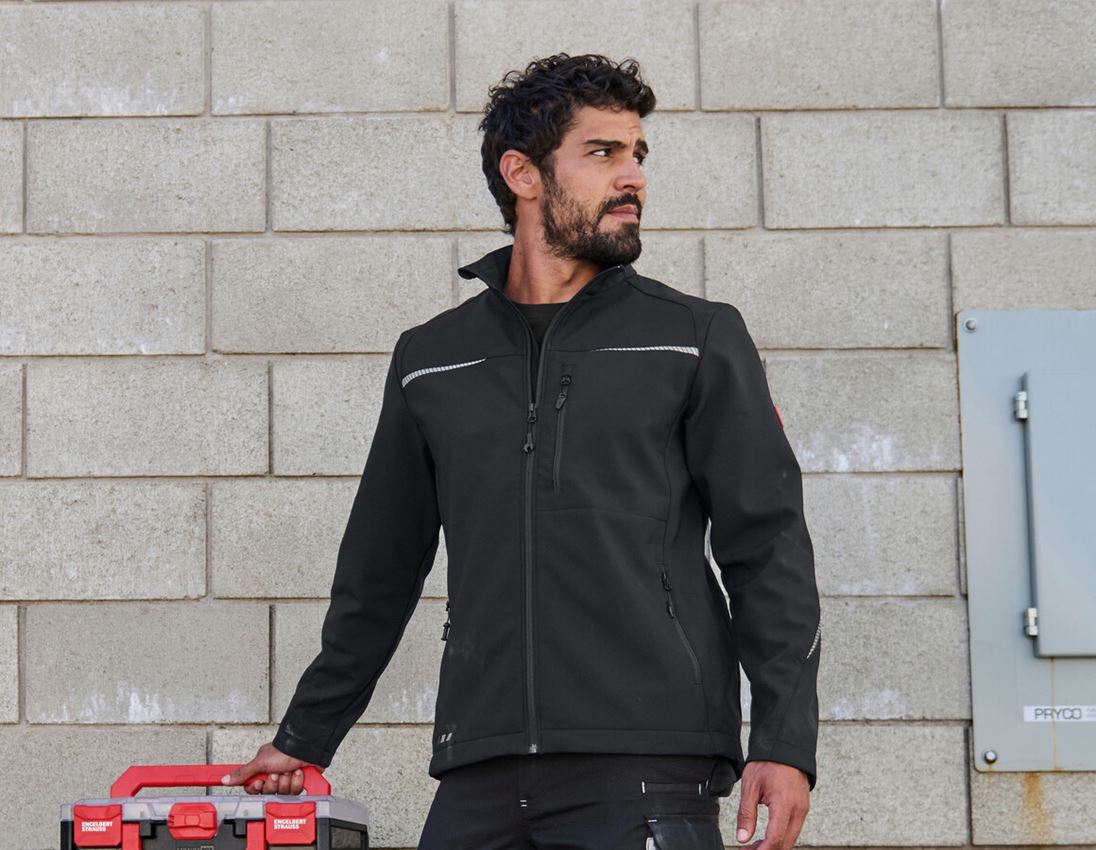 Work Jackets: Softshell jacket e.s.motion 2020 + black
