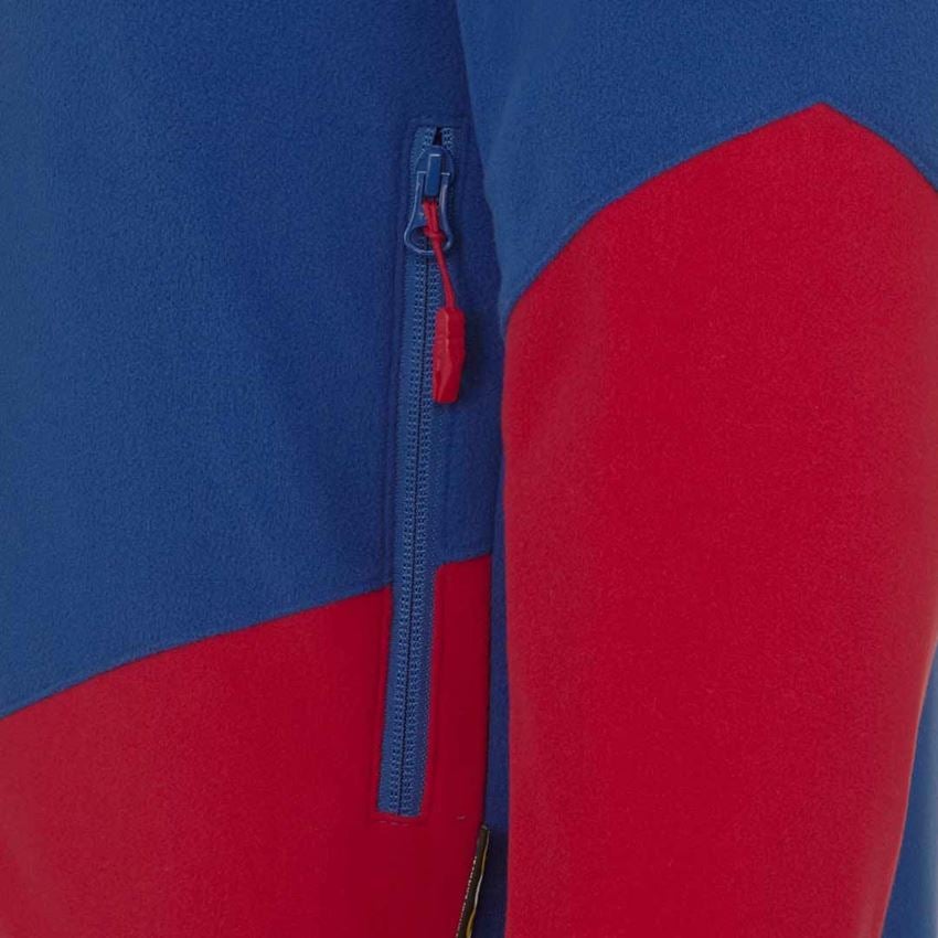 Work Jackets: Fleece jacket e.s.motion 2020 + royal/fiery red 2