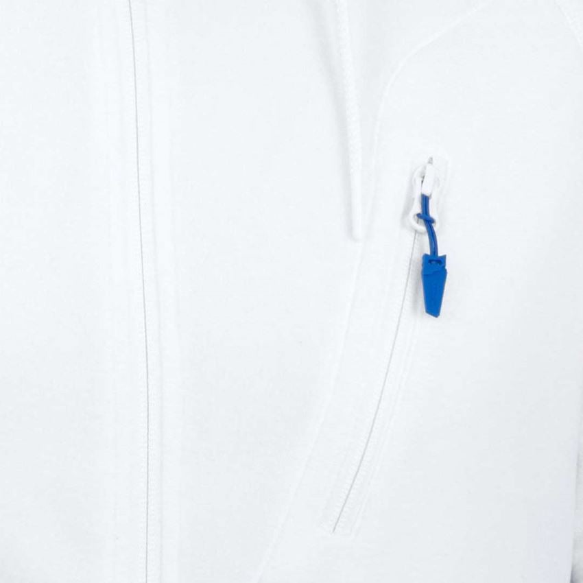 Work Jackets: Hooded fleece jacket e.s.motion 2020 + white 2
