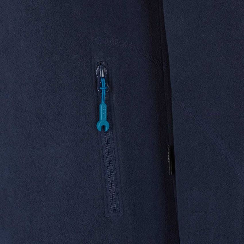 Work Jackets: Hooded fleece jacket e.s.motion 2020, ladies' + navy 2