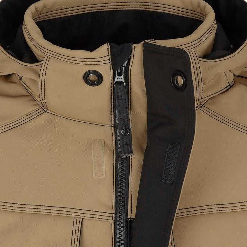 Work Jackets: Winter softshell jacket e.s.roughtough + walnut 2