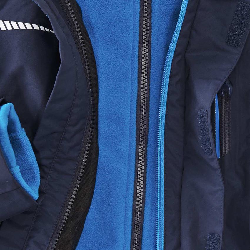 Jackets: 3 in 1 functional jacket e.s.motion 2020,  childr. + navy/atoll 2
