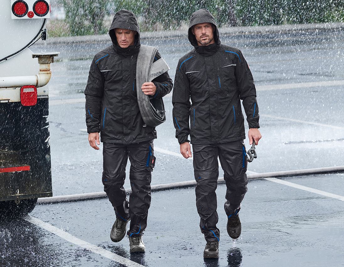 Work Jackets: 3 in 1 functional jacket e.s.motion 2020, men's + graphite/gentianblue 3