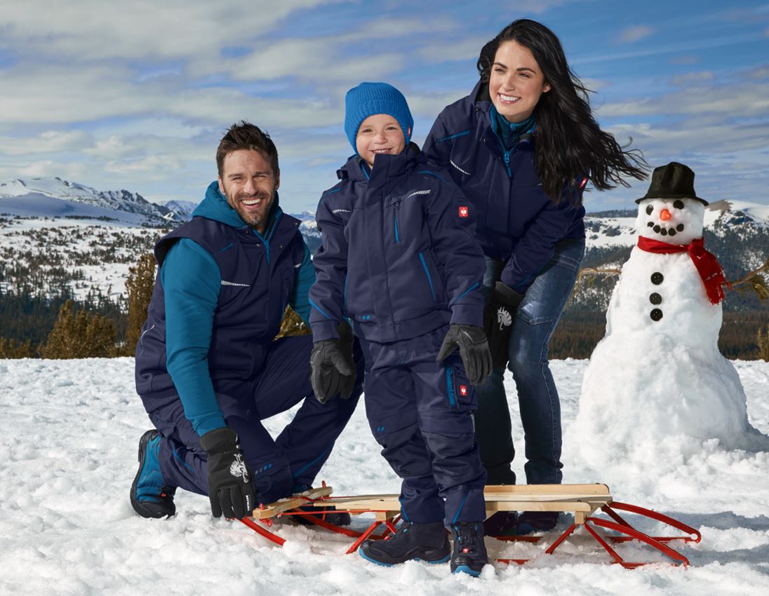 Jackets: Winter softshell jacket e.s.motion 2020,children's + navy/atoll 2