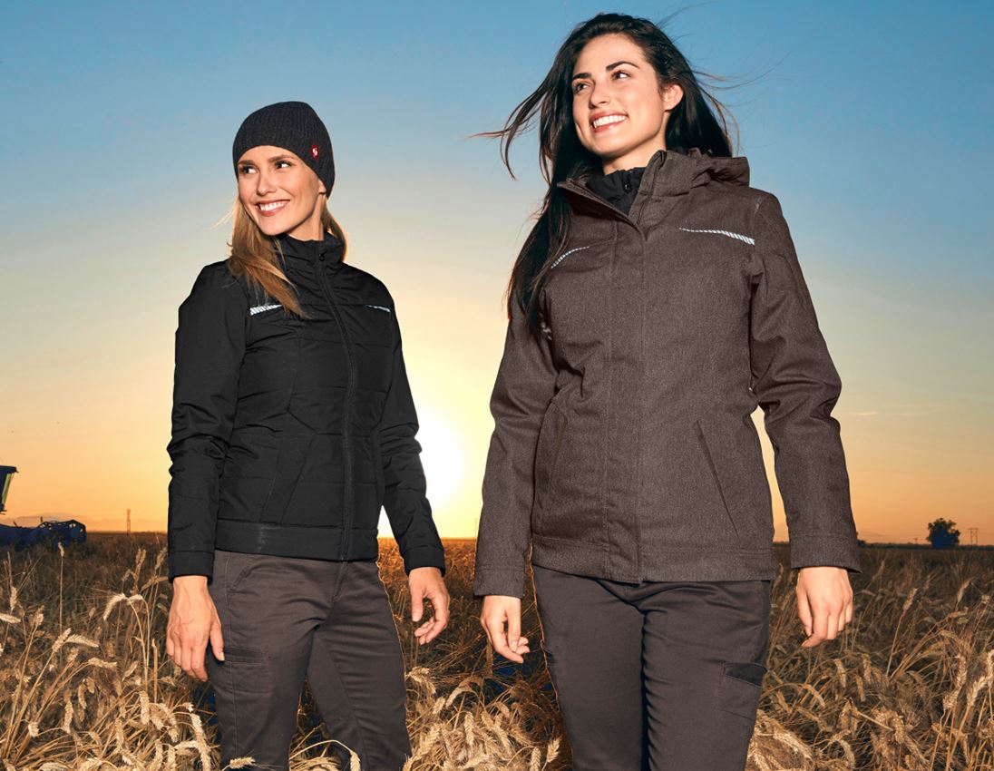 Work Jackets: Functional jacket e.s.motion denim, ladies' + chestnut 1