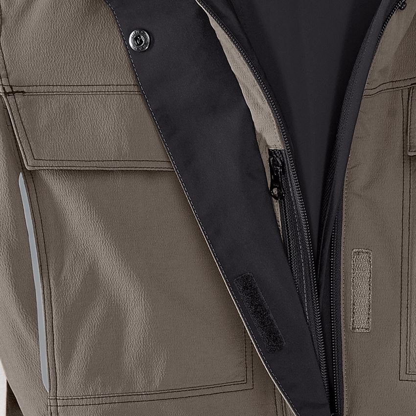 Work Jackets: Winter functional jacket e.s.dynashield, ladies' + stone/black 2