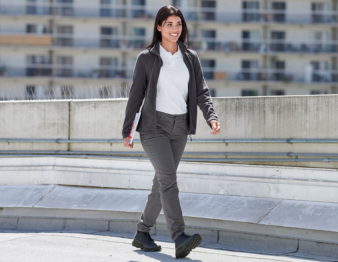 Work Jackets: e.s. Fleece jacket CI, ladies' + anthracite 1