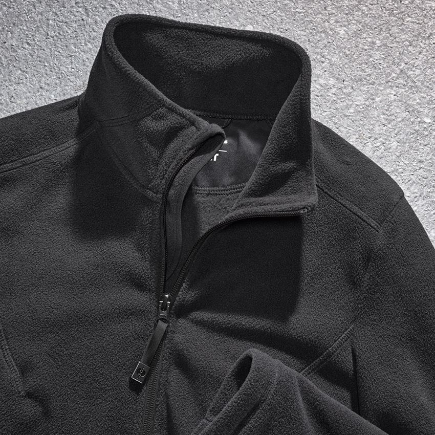 Work Jackets: e.s. Fleece jacket CI, ladies' + black 2