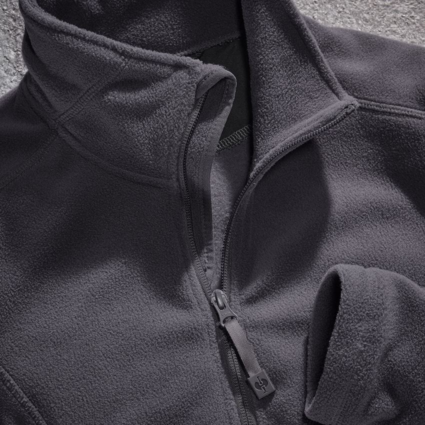 Work Jackets: e.s. Fleece jacket CI, ladies' + anthracite 2