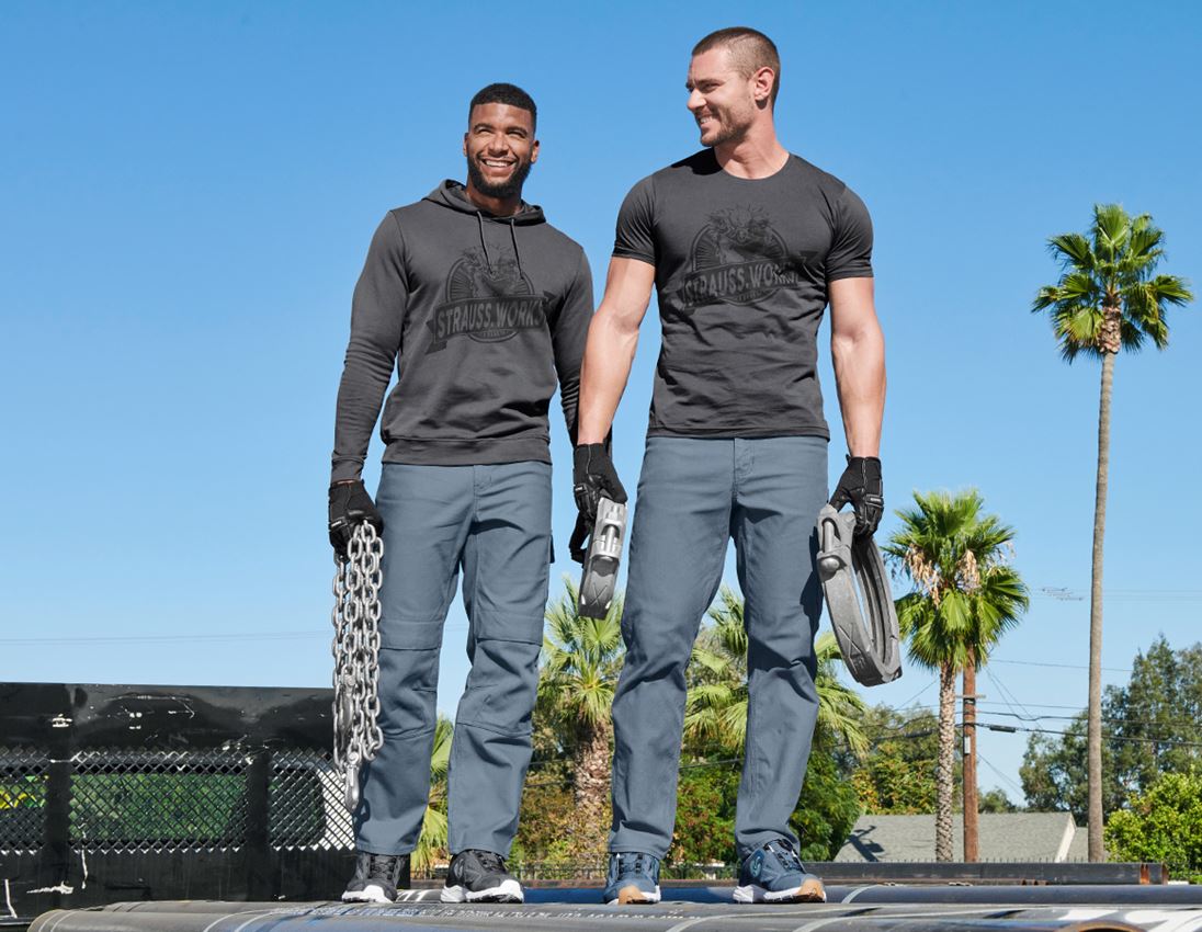 Shirts, Pullover & more: Hoody sweatshirt e.s.iconic works + carbongrey 1