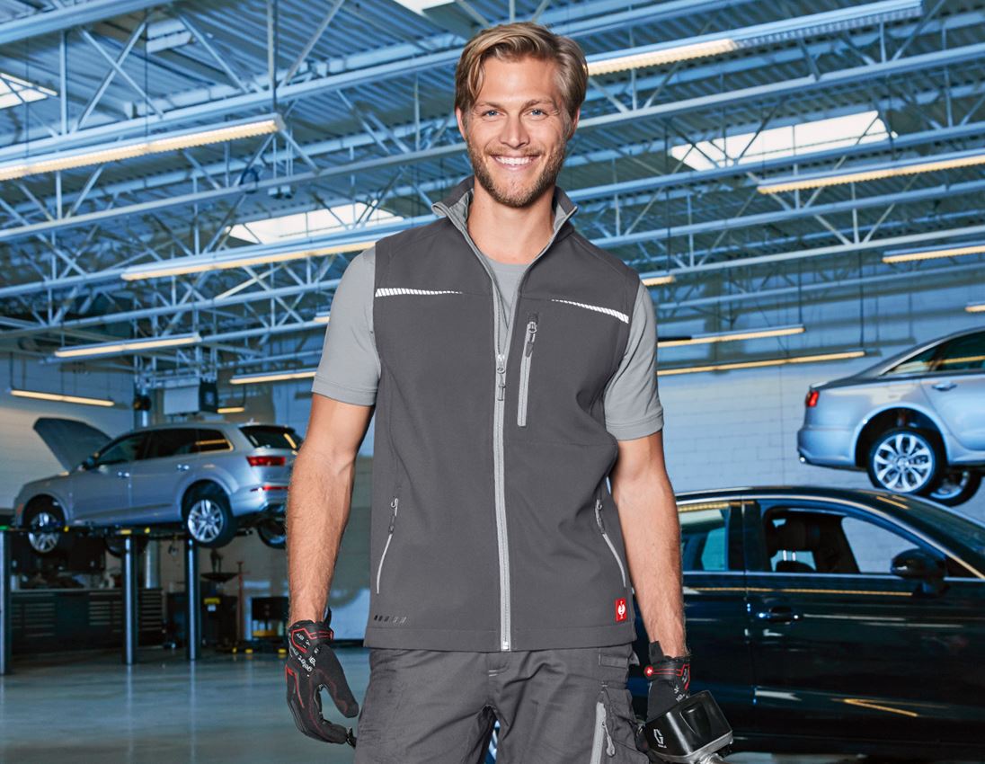 Work Body Warmer: Softshell bodywarmer e.s.motion 2020 + anthracite/platinum