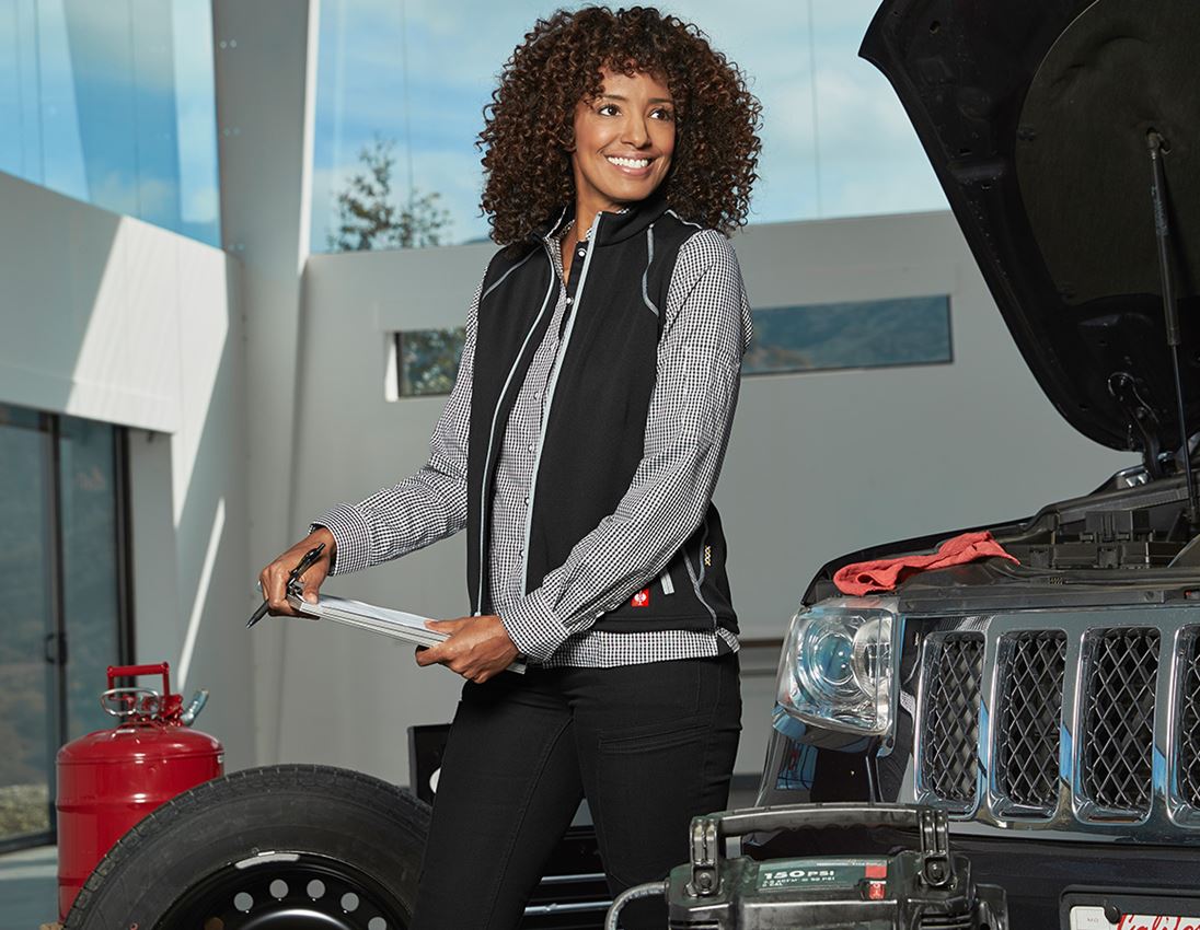 Work Body Warmer: Funct. bodyw. thermo stretch e.s.motion 2020,lad. + black/platinum 1