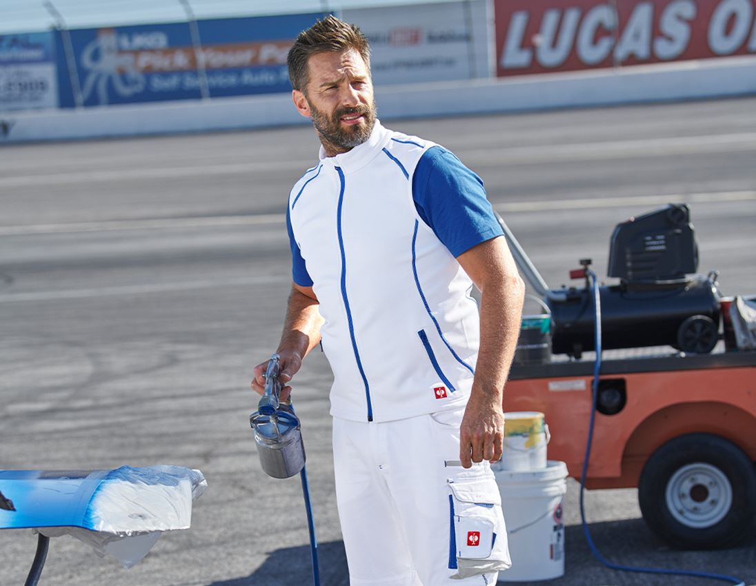 Topics: Function bodywarmer thermo stretch e.s.motion 2020 + white/gentianblue