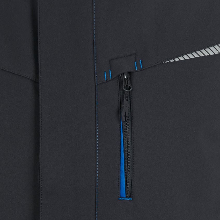Work Body Warmer: Winter softshell bodywarmer e.s.motion 2020 + graphite/gentianblue 2