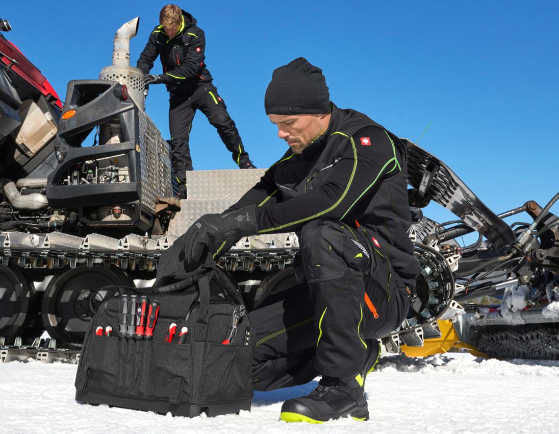 Work Body Warmer: Winter softshell bodywarmer e.s.motion 2020 + black/high-vis yellow/high-vis orange 8