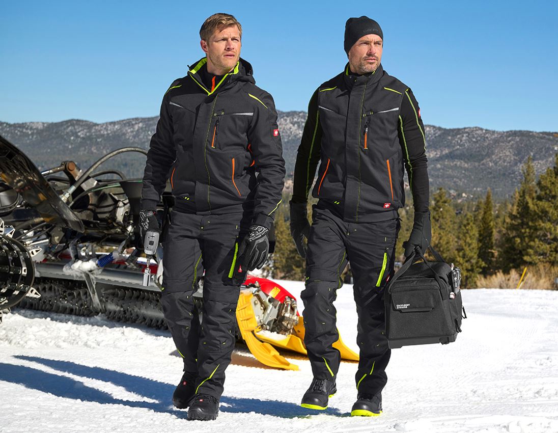 Work Body Warmer: Winter softshell bodywarmer e.s.motion 2020 + black/high-vis yellow/high-vis orange 6