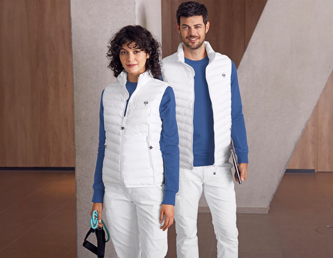 Work Body Warmer: Bodywarmer e.s.motion ten, ladies' + white 2