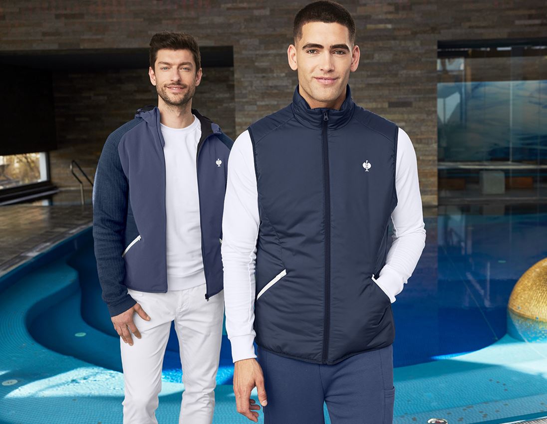 Work Body Warmer: Bodywarmer e.s.trail + deepblue/white 2