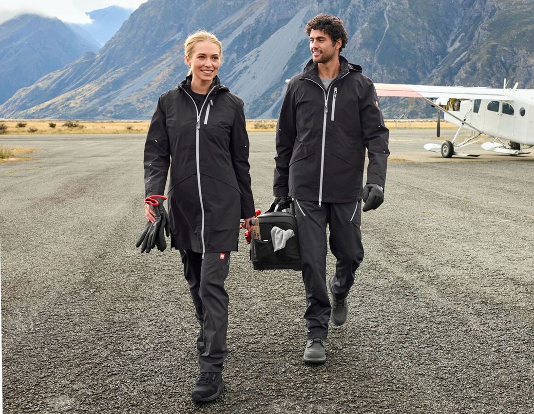Work Jackets: 3 in 1 functional jacket e.s.ambition, ladies' + black/platinum 3
