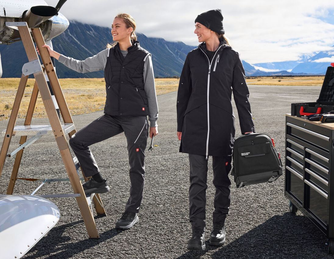 Work Jackets: 3 in 1 functional jacket e.s.ambition, ladies' + black/platinum 2