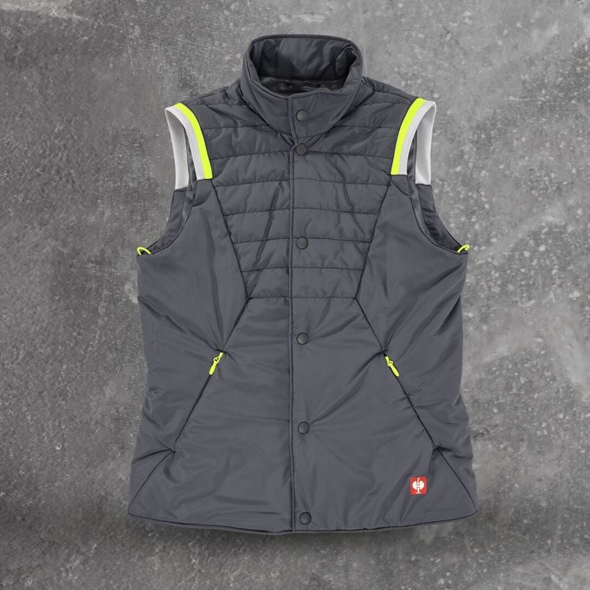 Work Jackets: 3 in 1 functional jacket e.s.ambition, ladies' + anthracite/high-vis yellow 2