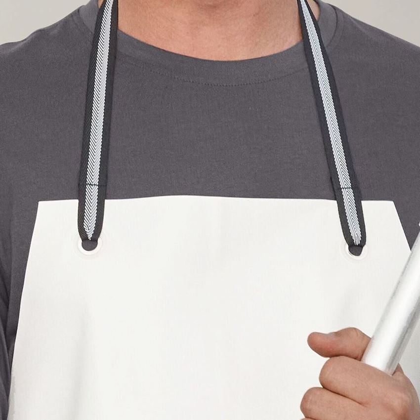 Aprons: Rubber Apron, white + white 2