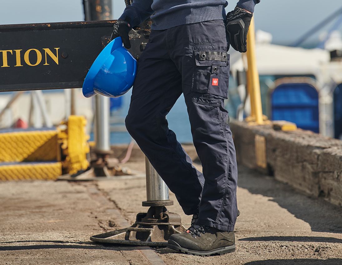 Work Trousers: e.s. Trousers cotton touch + midnightblue 1