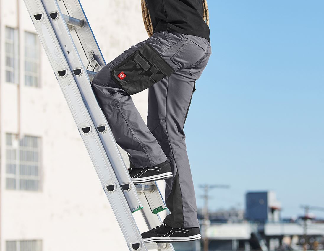 Work Trousers: Cargo trousers e.s. comfort + anthracite/black 1