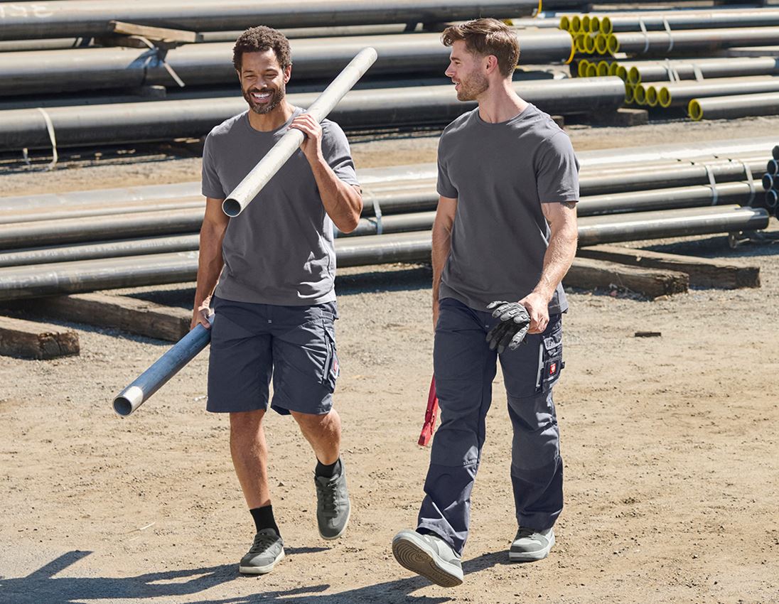 Work Trousers: Shorts e.s.motion Summer + sapphire/cement 6