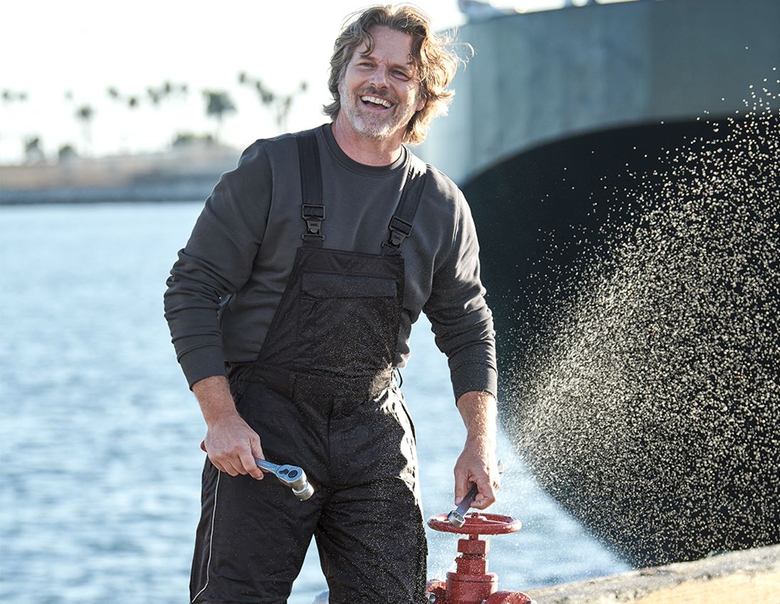 Work Trousers: Functional bib & brace e.s.prestige + black