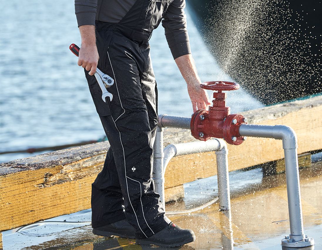Work Trousers: Functional bib & brace e.s.prestige + black 1