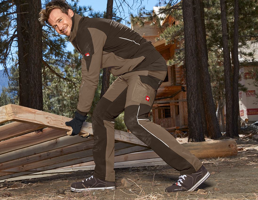 Work Trousers: Functional cargo trousers e.s.dynashield + hazelnut/chestnut 1