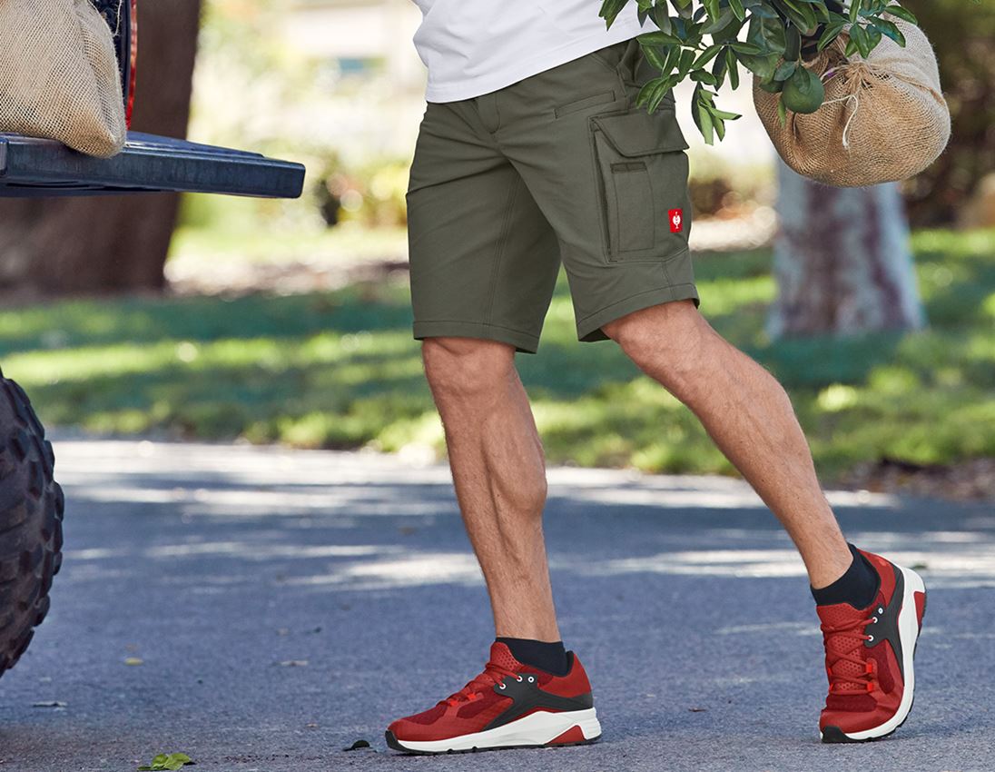 Work Trousers: Functional short e.s.dynashield solid + thyme 3