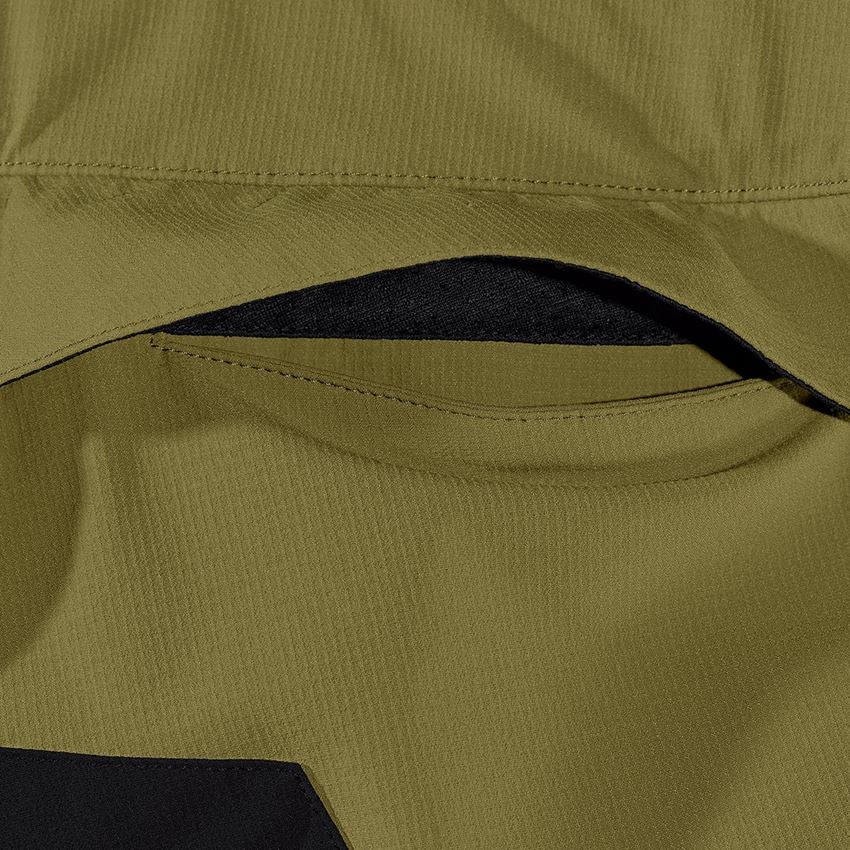 Work Trousers: Functional shorts e.s.trail, ladies' + junipergreen/limegreen 2